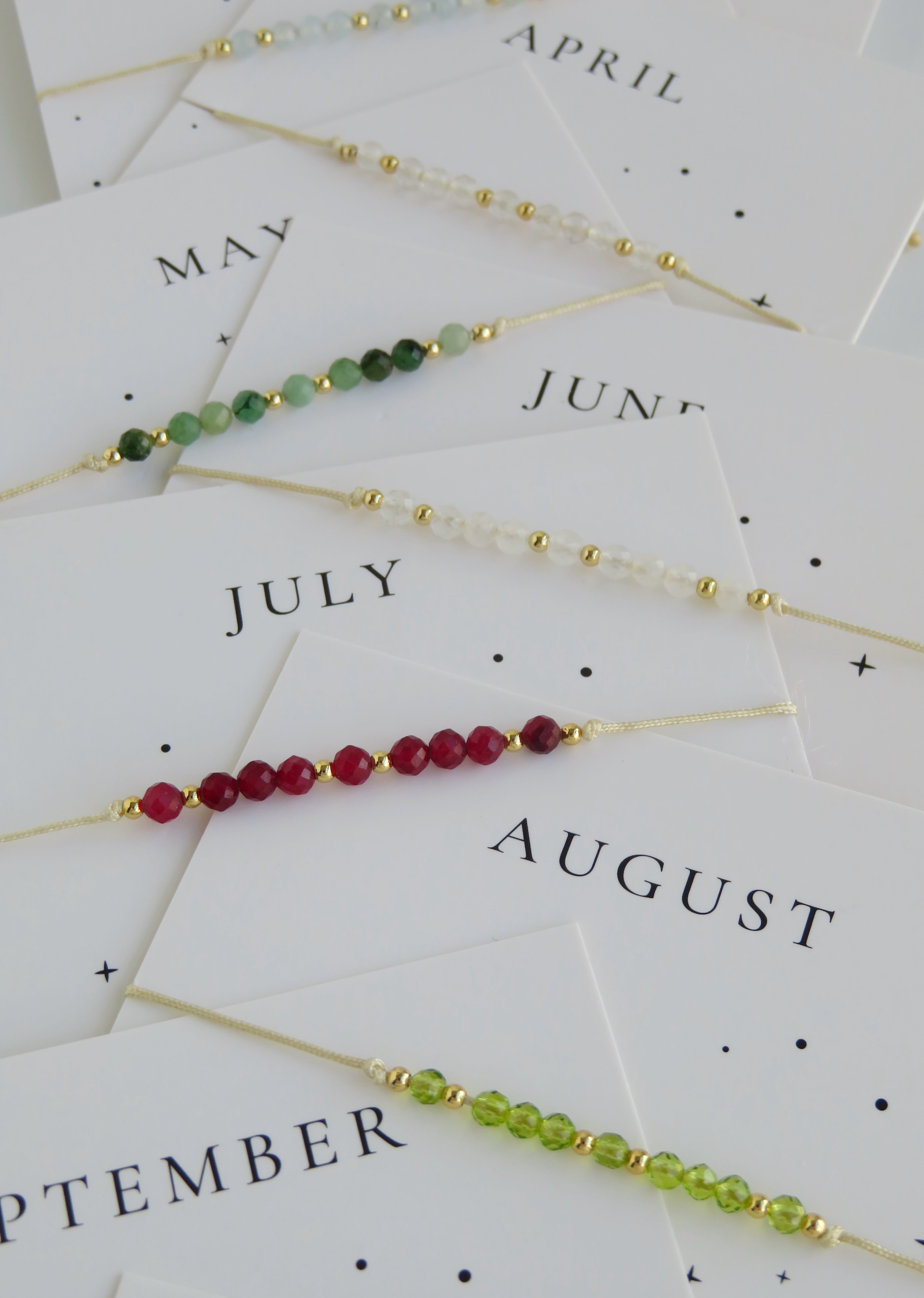 Crystal Birthstone Bracelets
