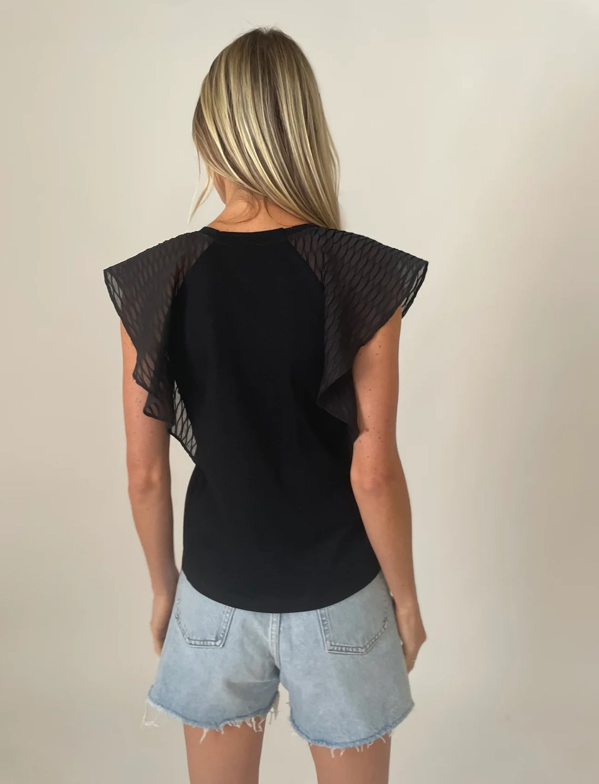 Flutter Sleeve Top