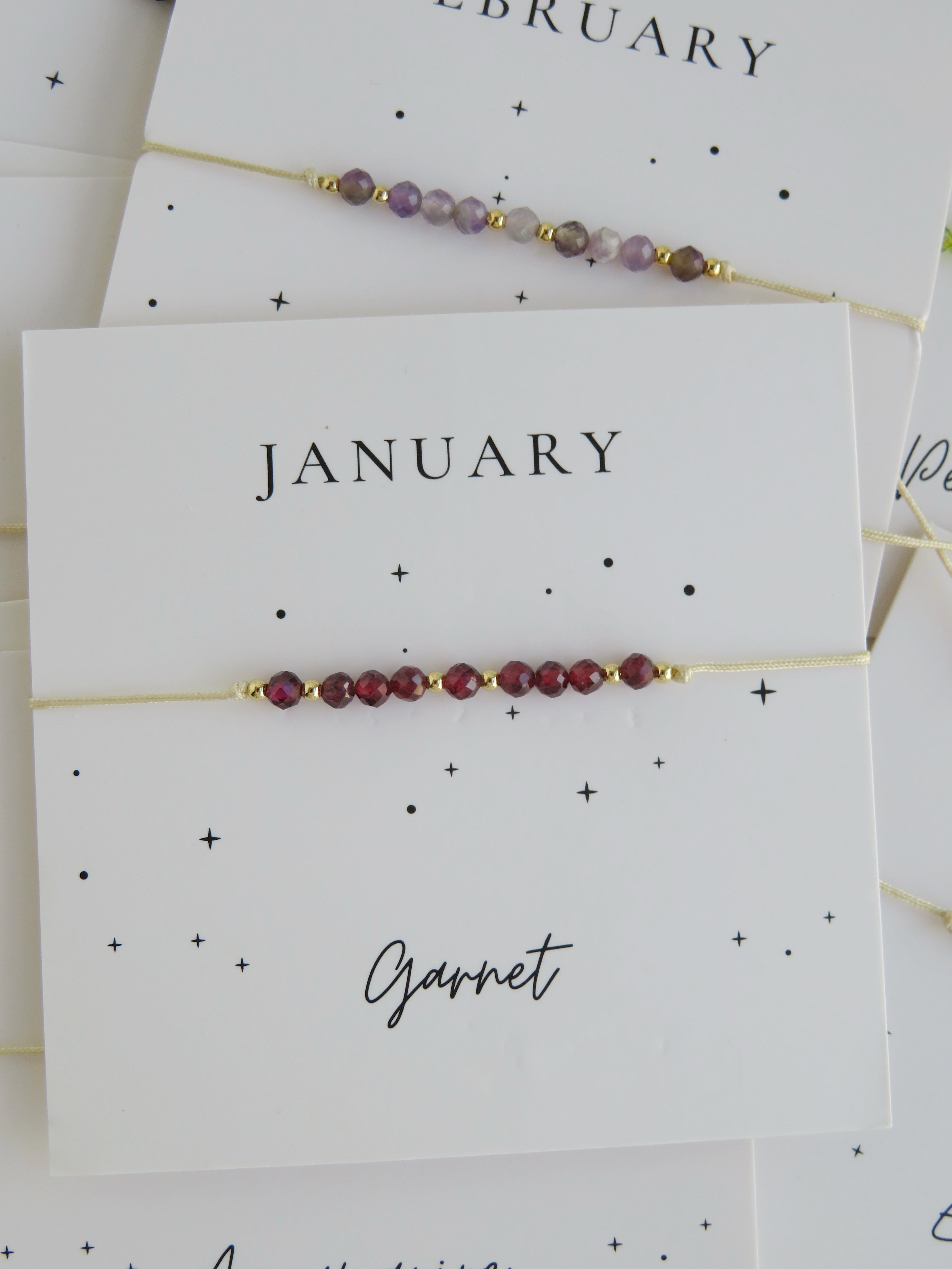 Crystal Birthstone Bracelets