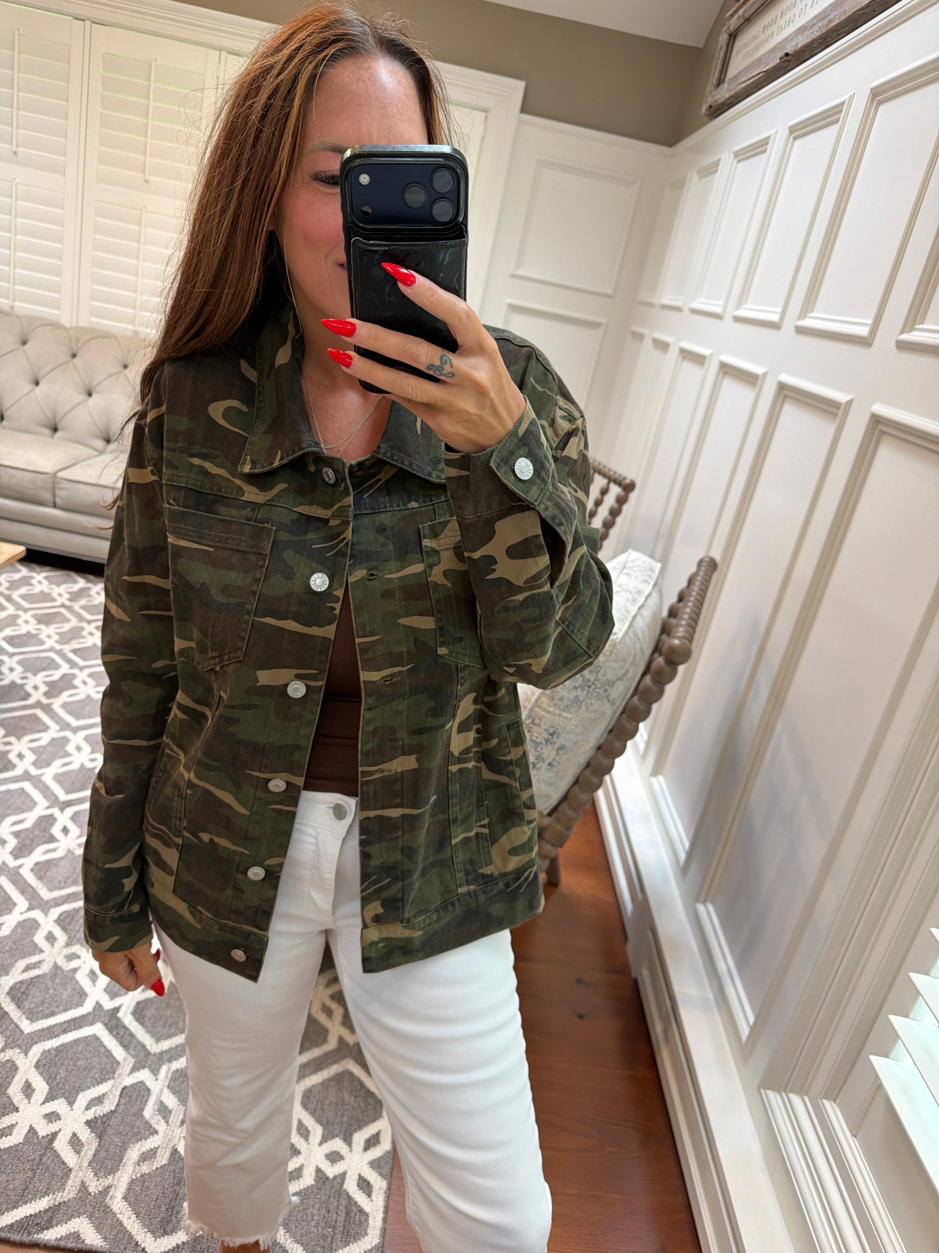 Washed Camo Utility Jacket