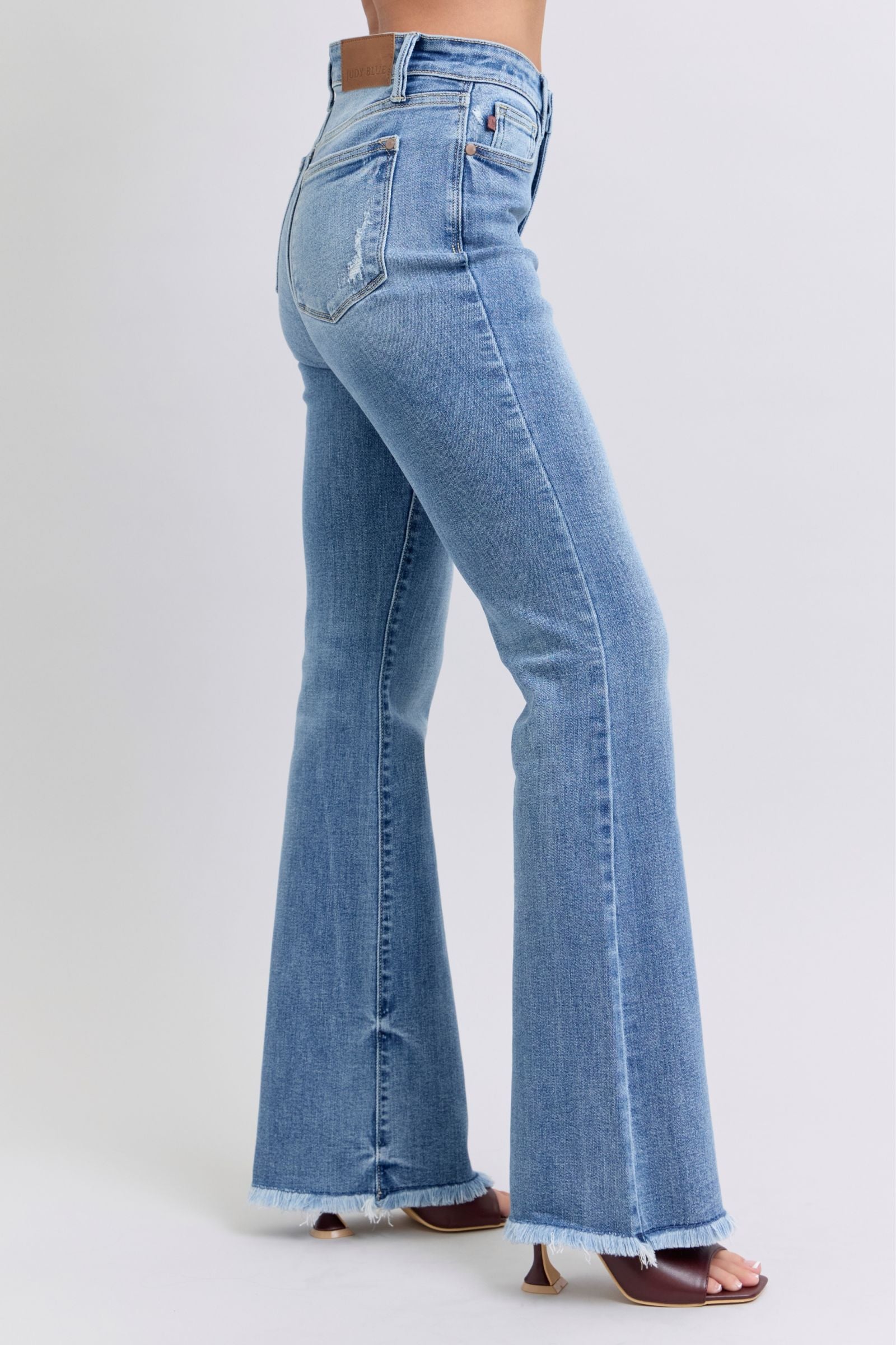 Judy Blue High Waist Bootcut Jean with Fray Hem