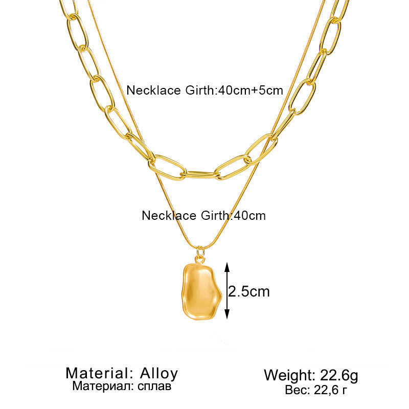 Double Layered Pendant Necklace
