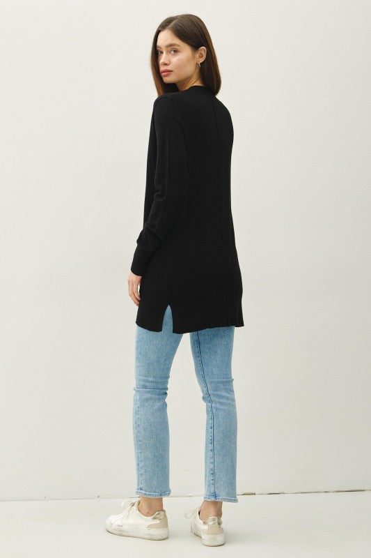 Soft Essential Cardigan - BLACK