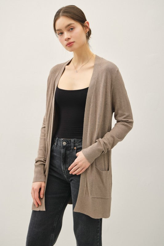 Soft  Essential Cardigan - Oatmeal