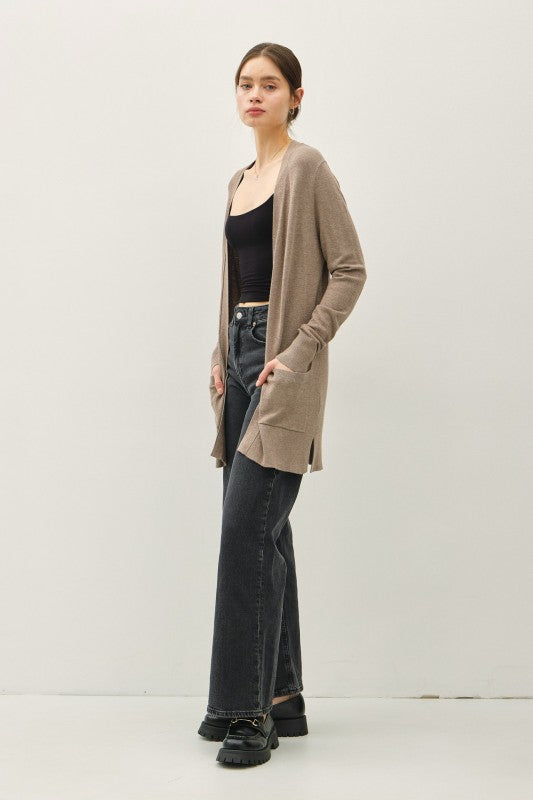 Soft  Essential Cardigan - Oatmeal