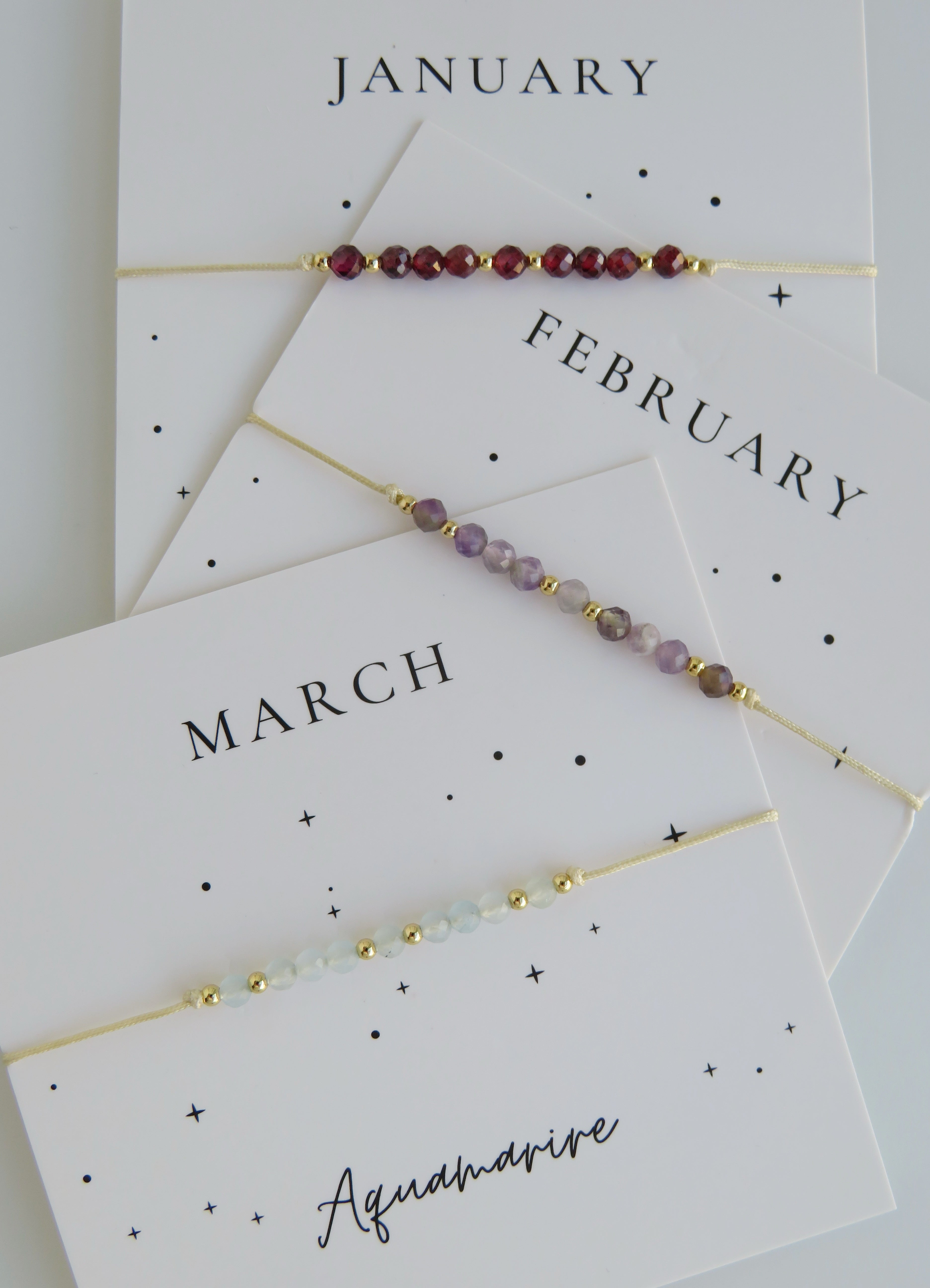 Crystal Birthstone Bracelets