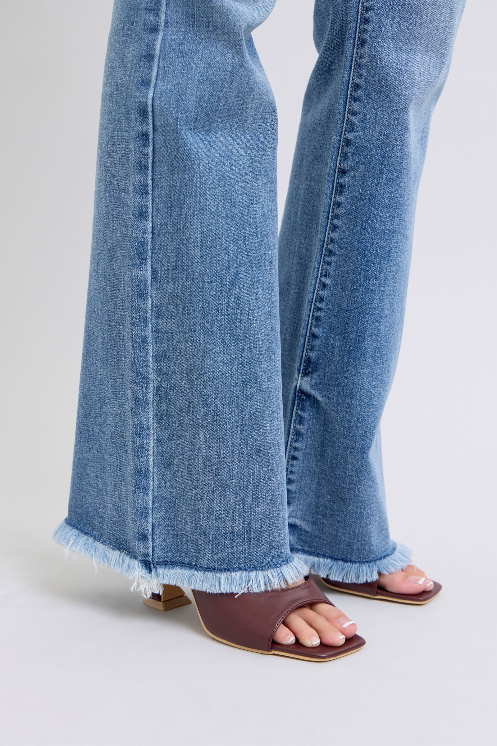 Judy Blue High Waist Bootcut Jean with Fray Hem