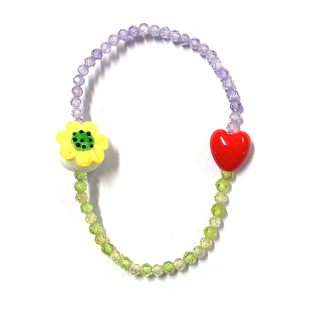 Heart Stretch Beaded Bracelet