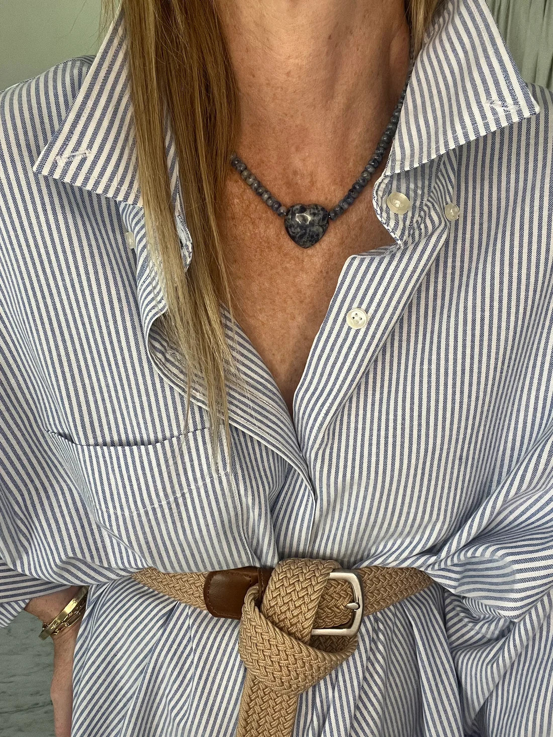 Sag Harbor Beaded Heart Necklace