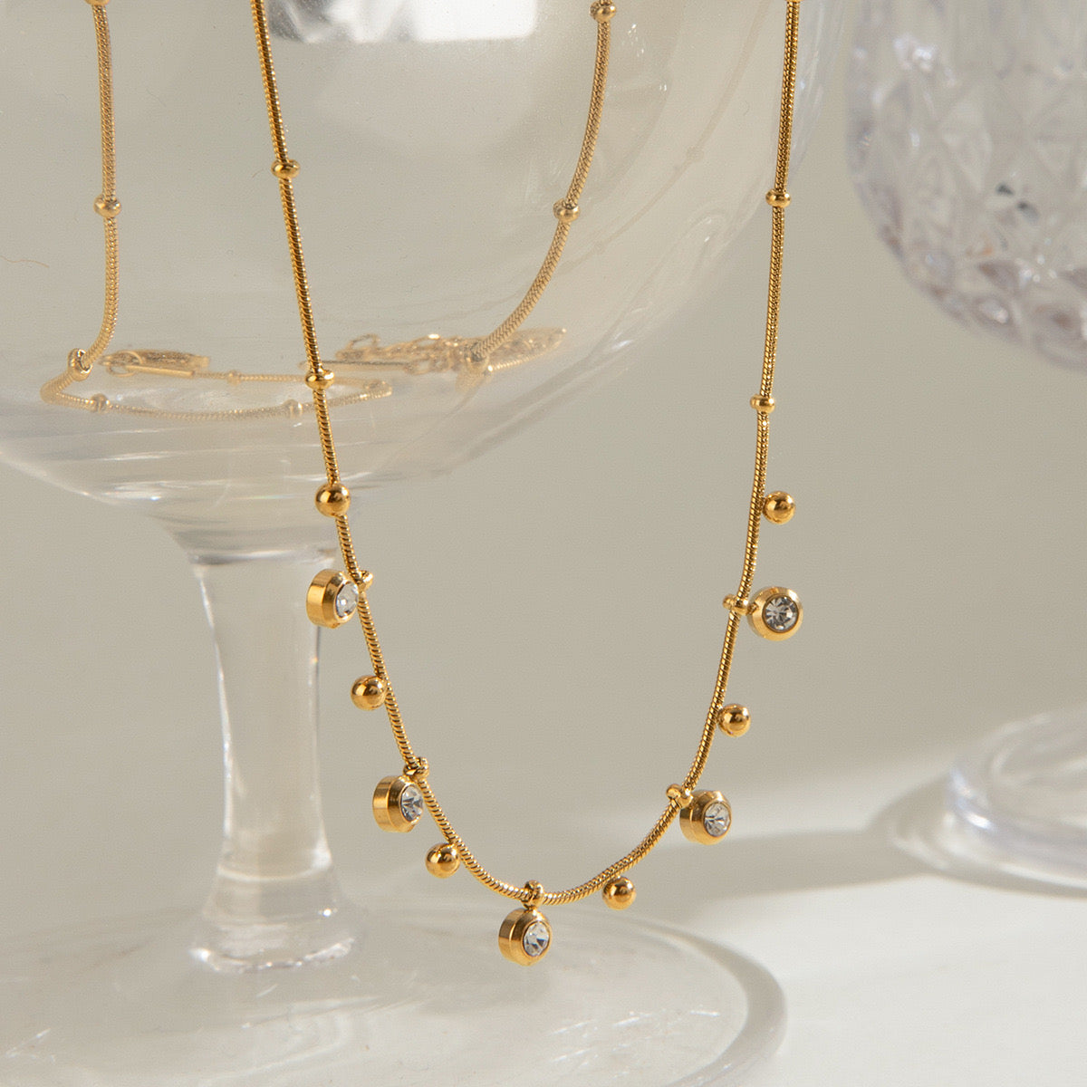 Floating Diamond Necklace