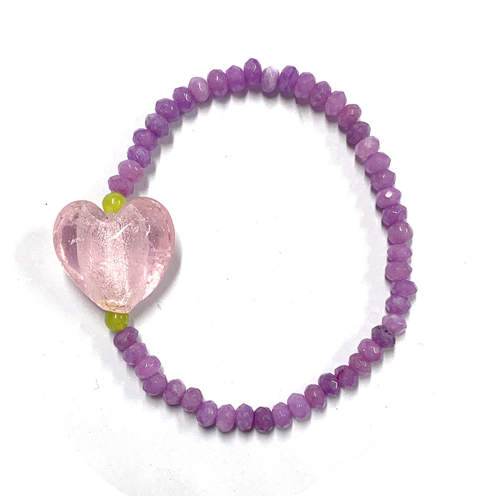 Heart Stretch Beaded Bracelet