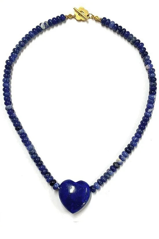 Sag Harbor Beaded Heart Necklace