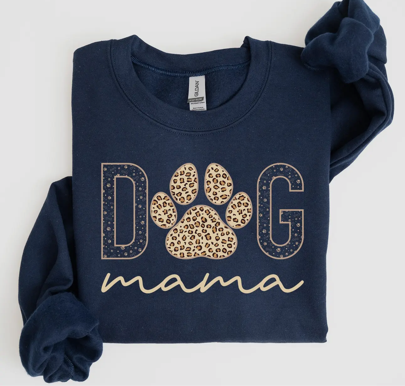 Dog Mama Paw Print Sweatshirt