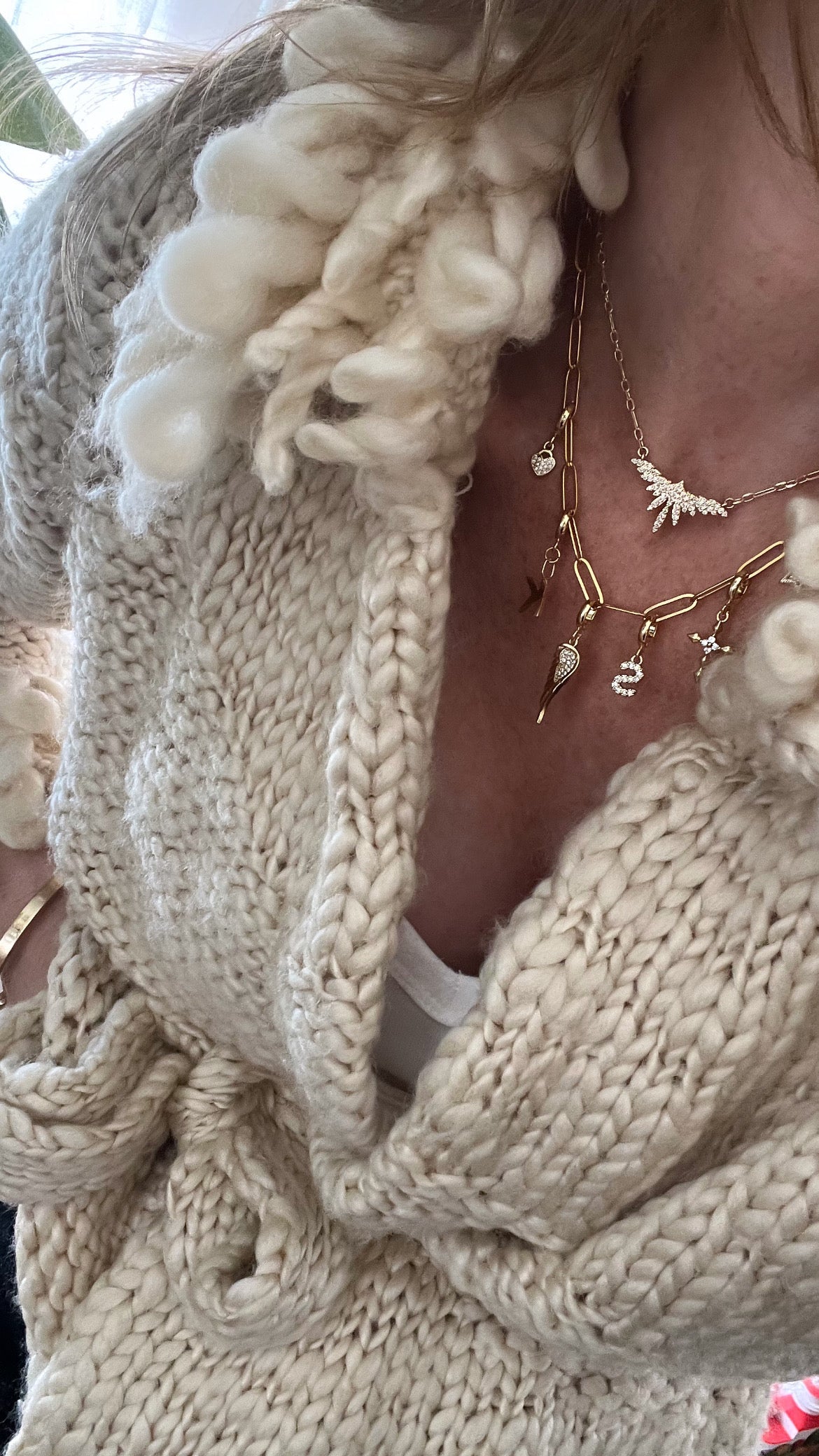 Charm Bar Necklaces - 18”, 24”, 28” Paperclip 18k