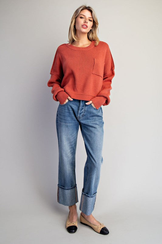 Long Sleeve Round Neck Sweater