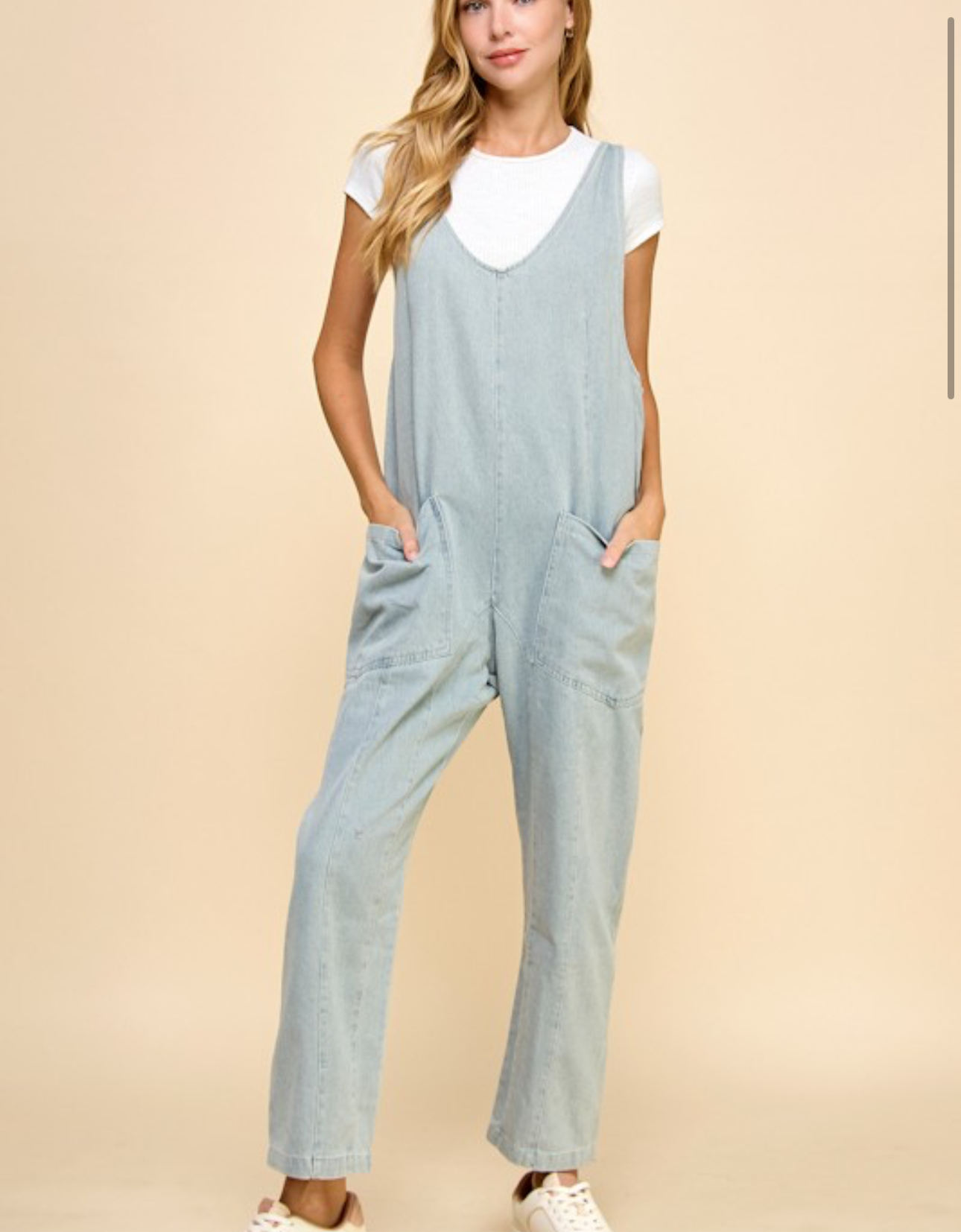 Light Denim Jumpsuit