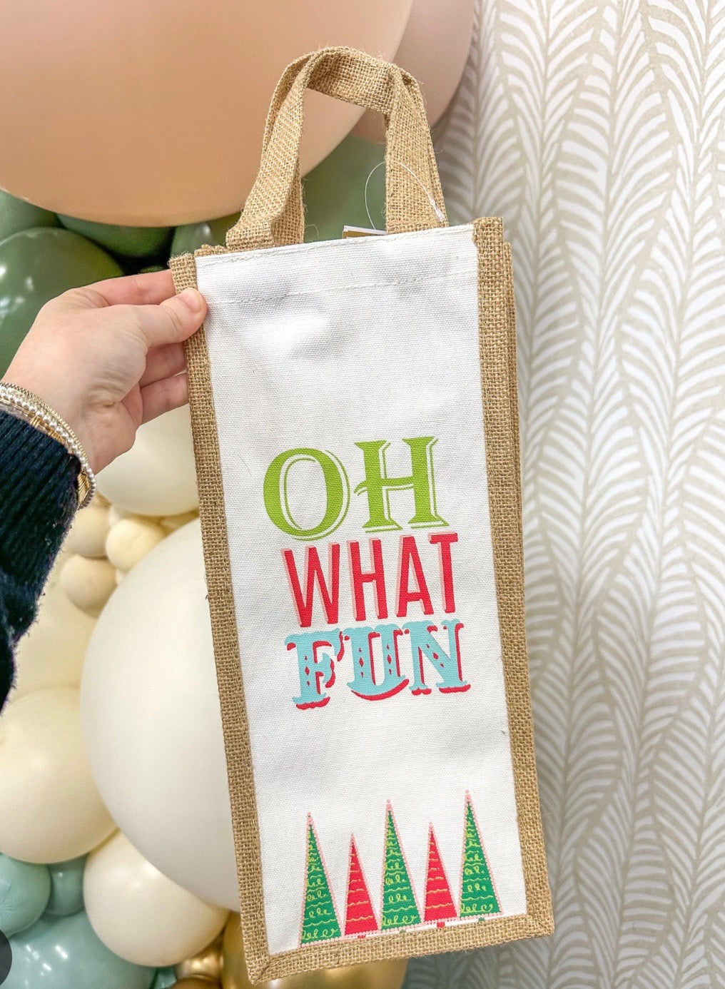 Oh What Fun Wine Bag