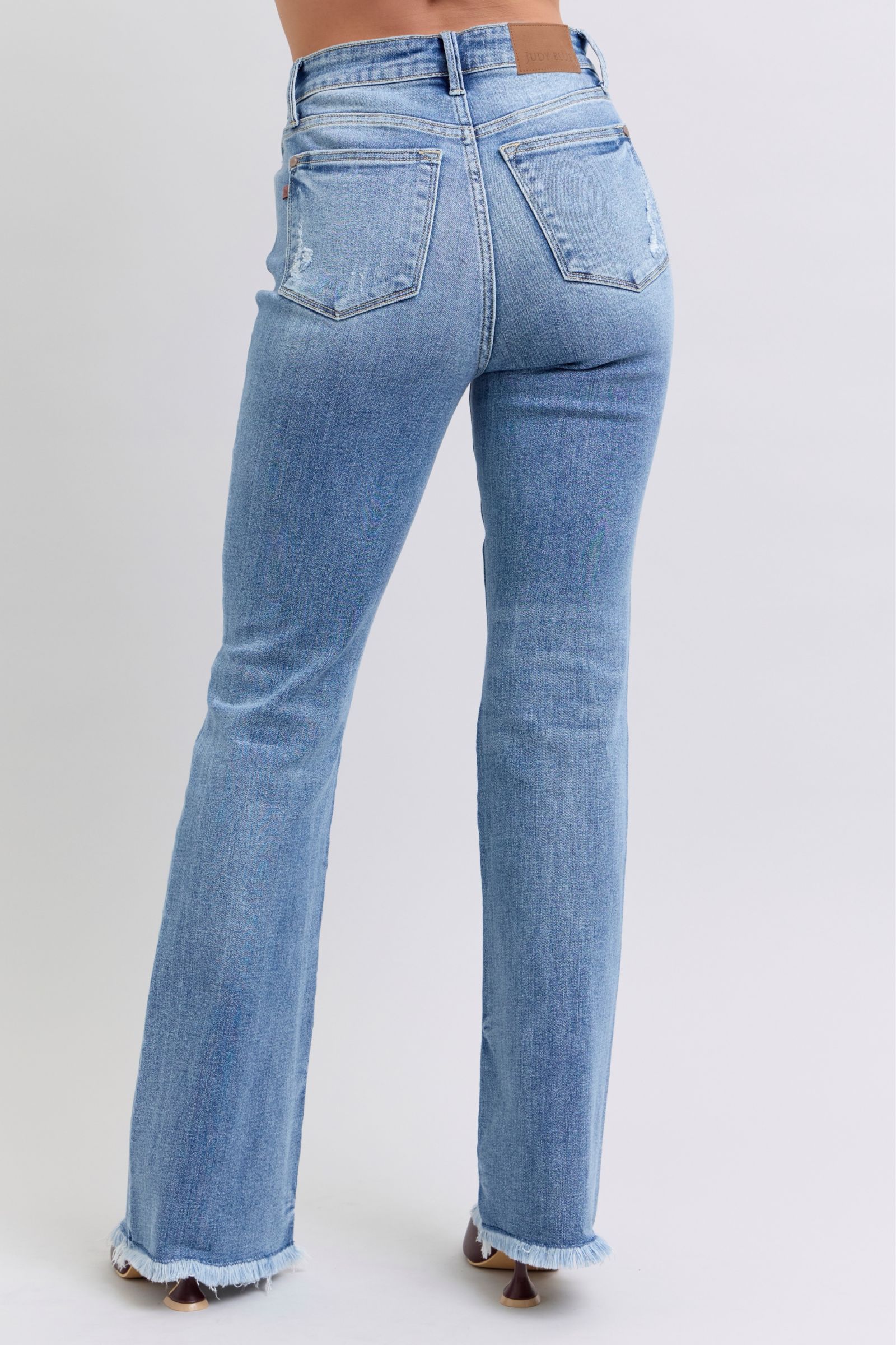 Judy Blue High Waist Bootcut Jean with Fray Hem