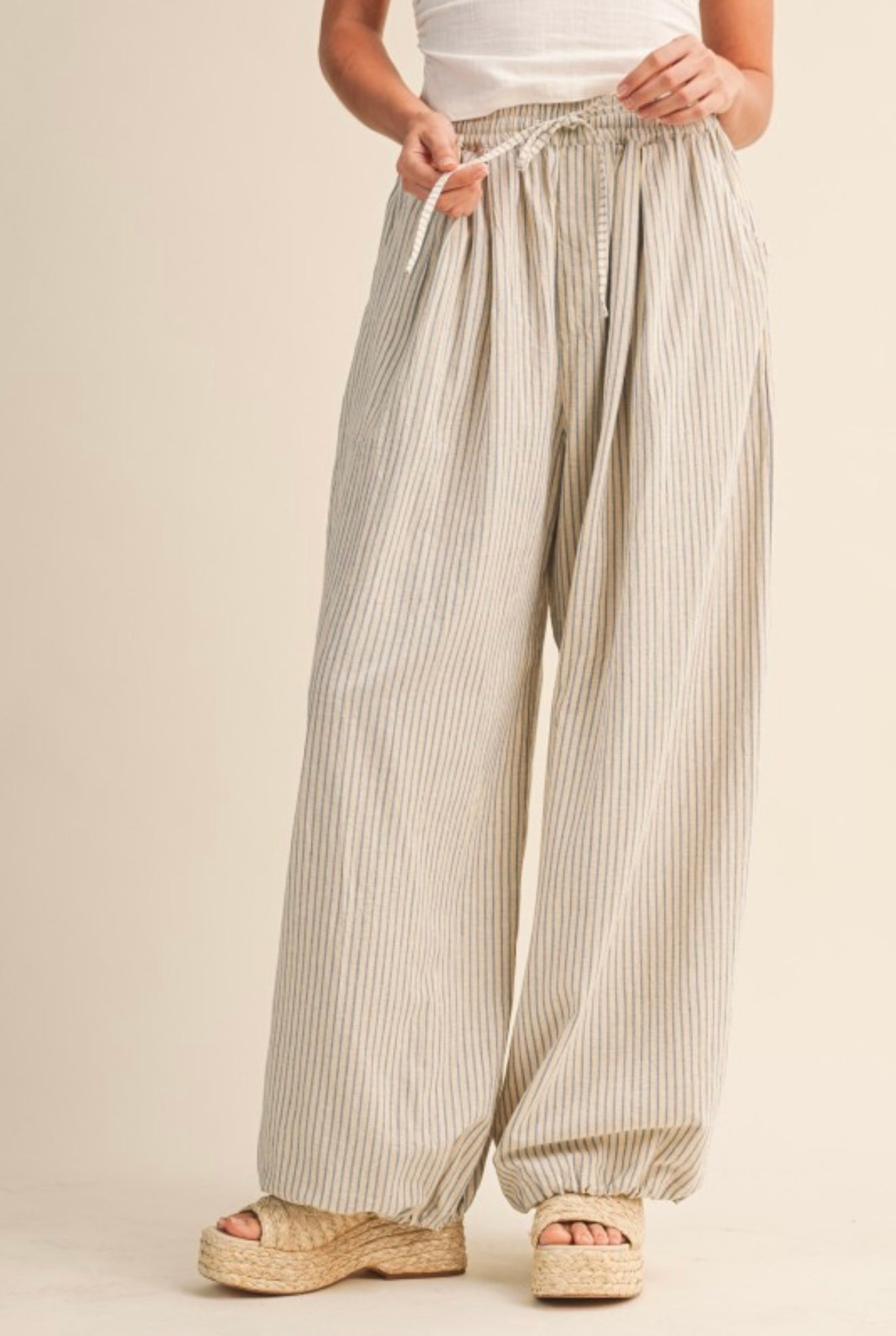 Striped Balloon Pants