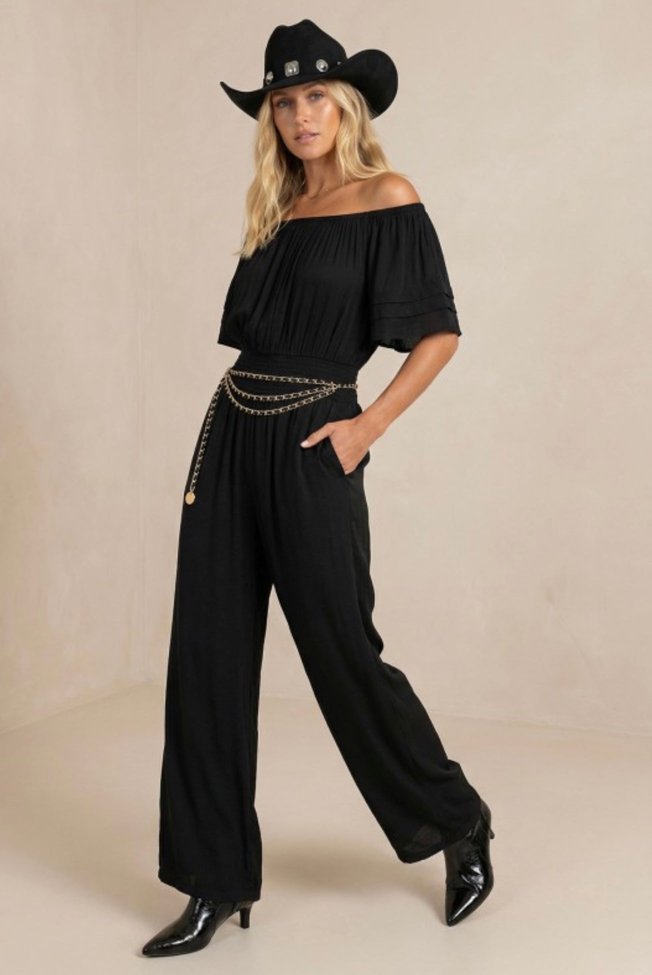 Off The Shoulder Jumpsuit