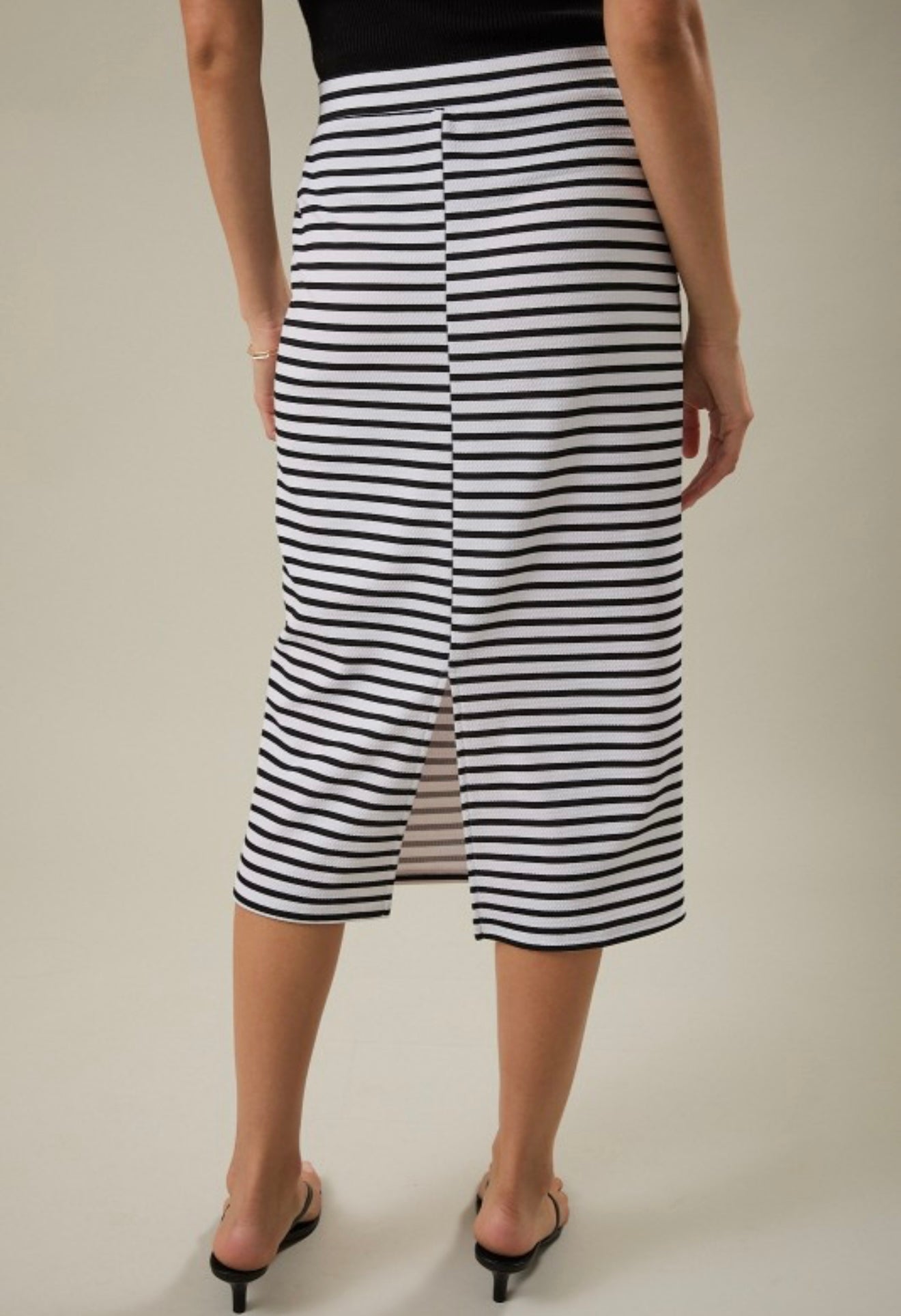 Stripe Pencil Skirt