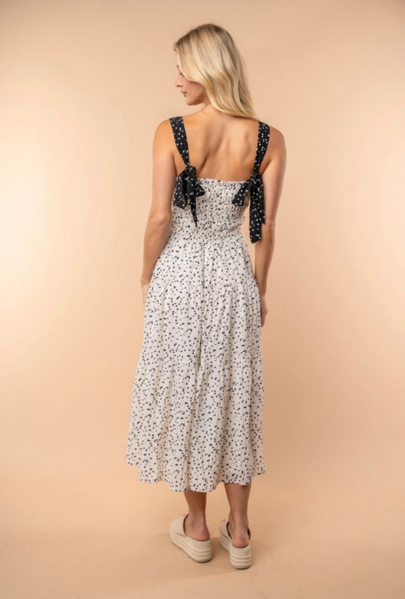 Polka Dot Midi Dress