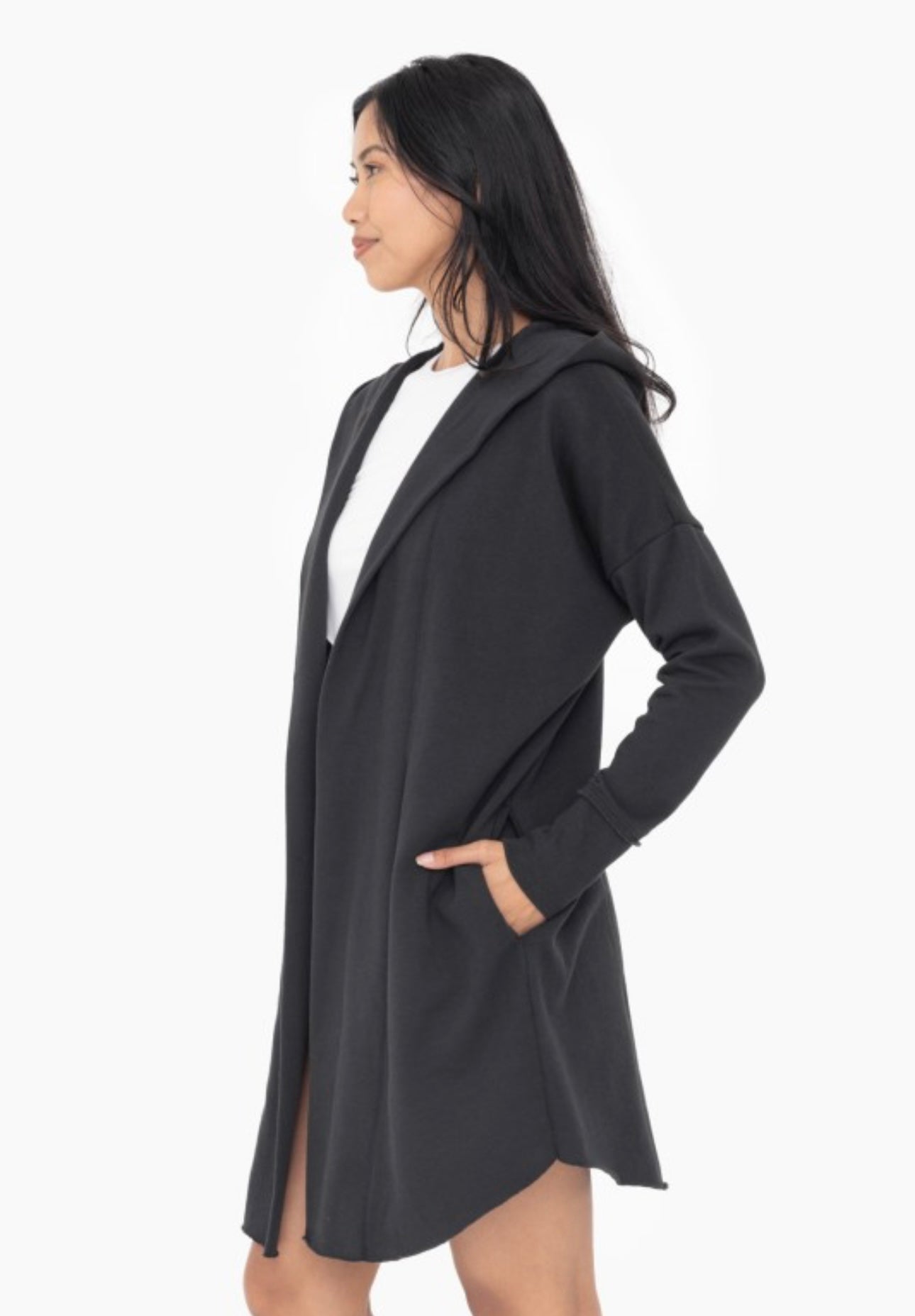 Long Line Hooded Cardigan