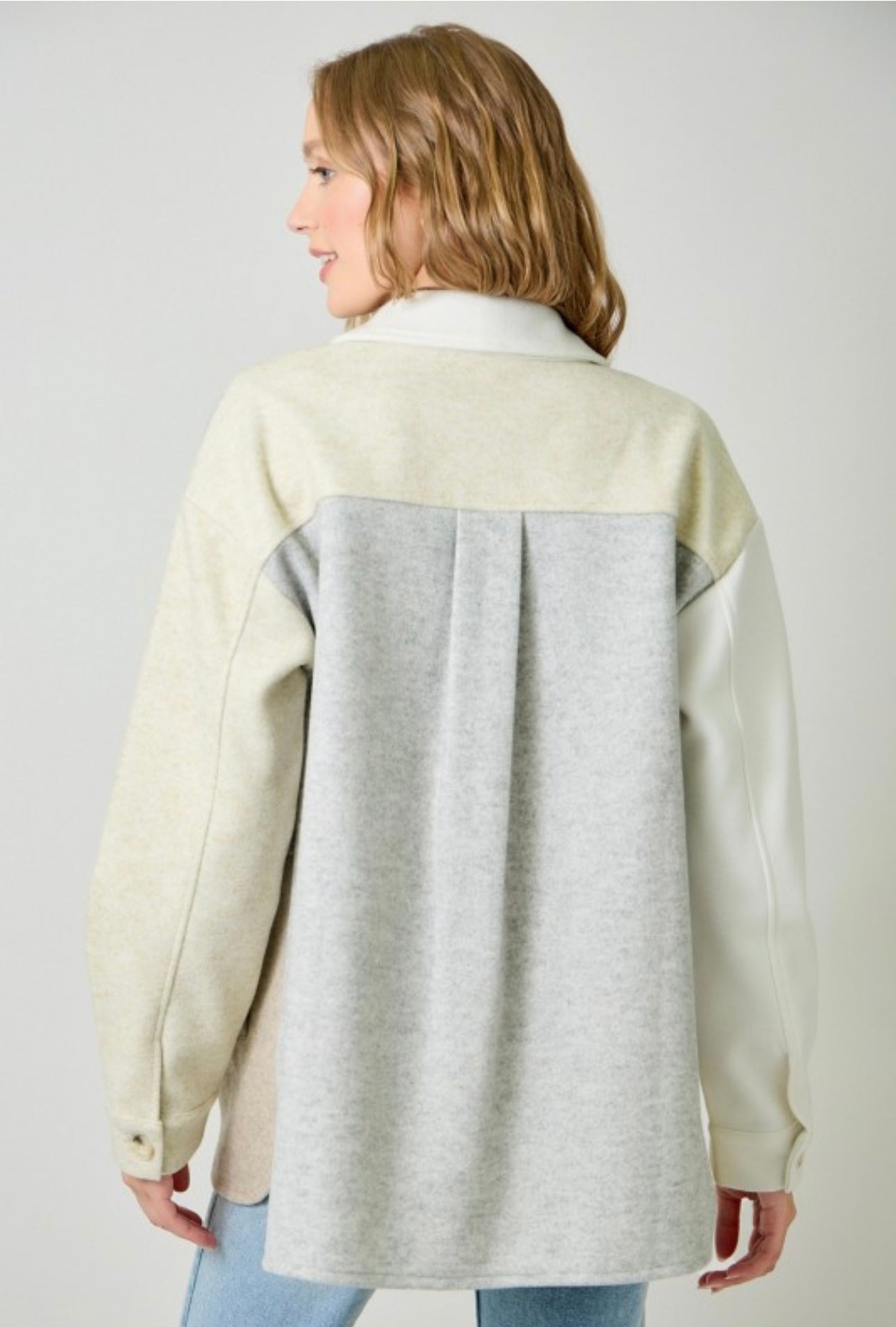 Thick Colorblock Shacket