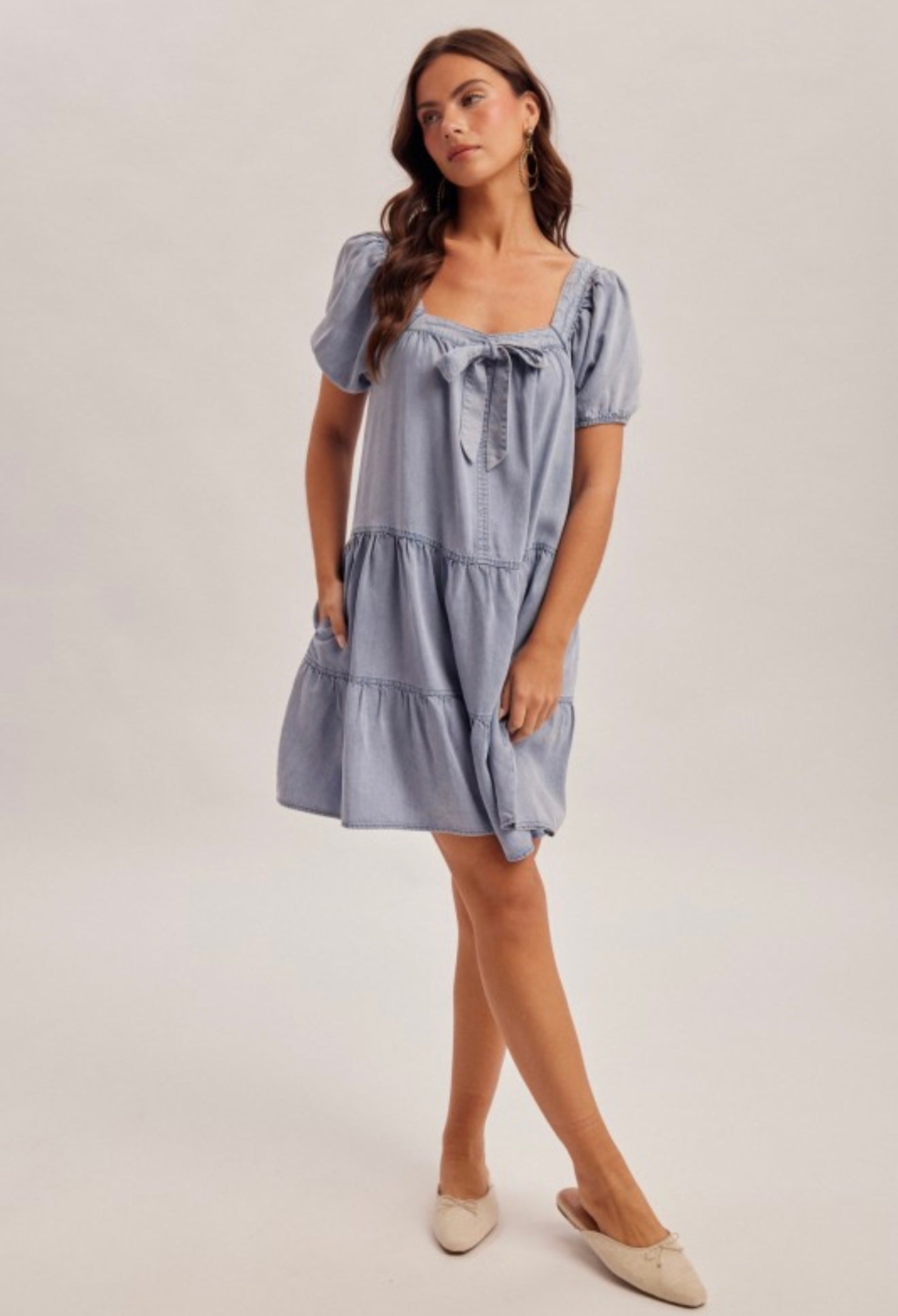 Denim Tencel Dress