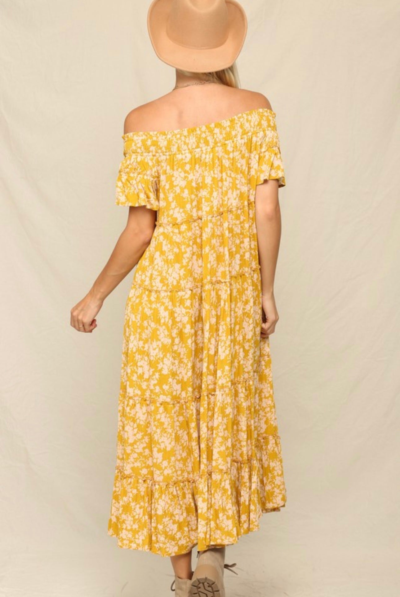Floral Off The Shoulder Dress