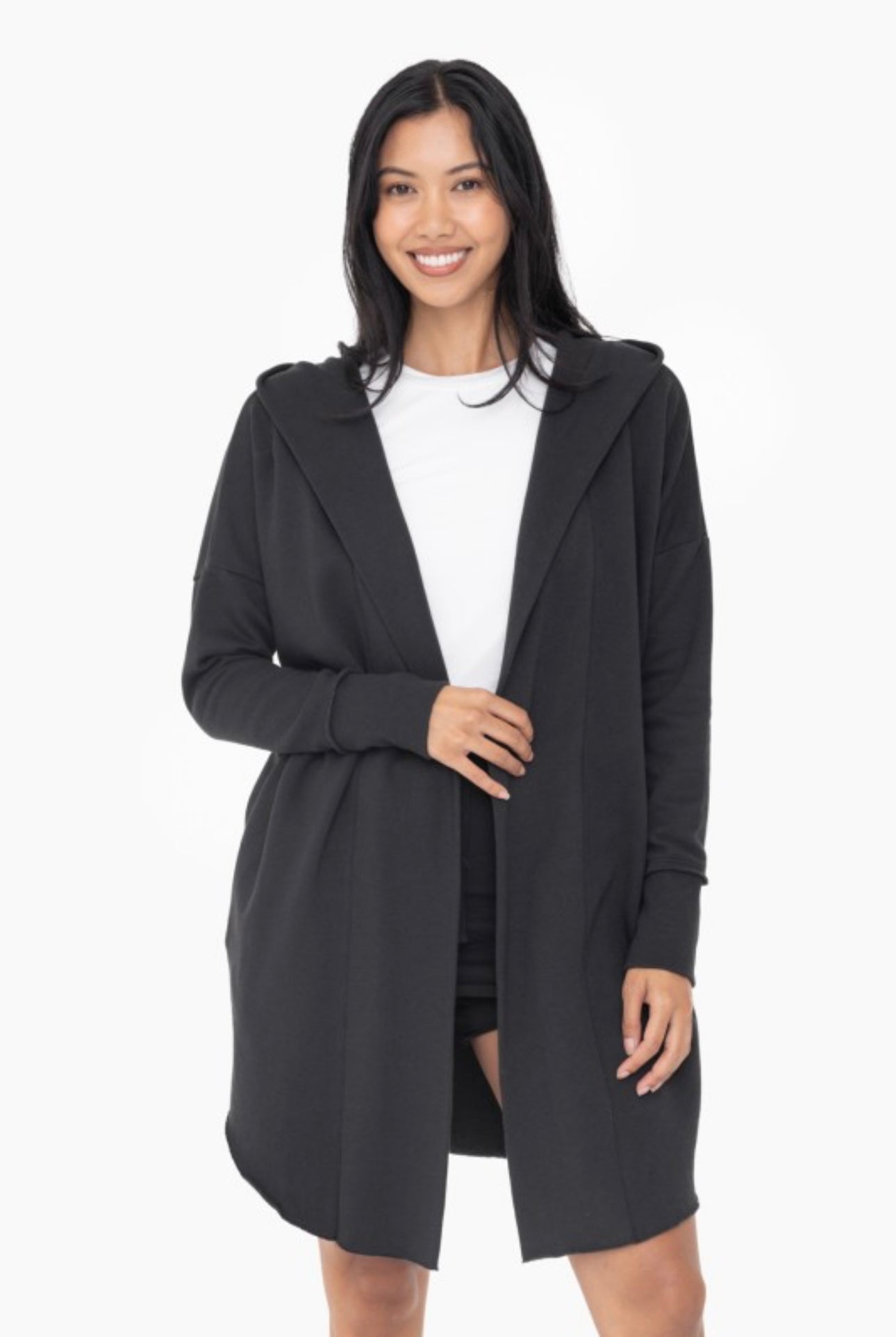 Long Line Hooded Cardigan