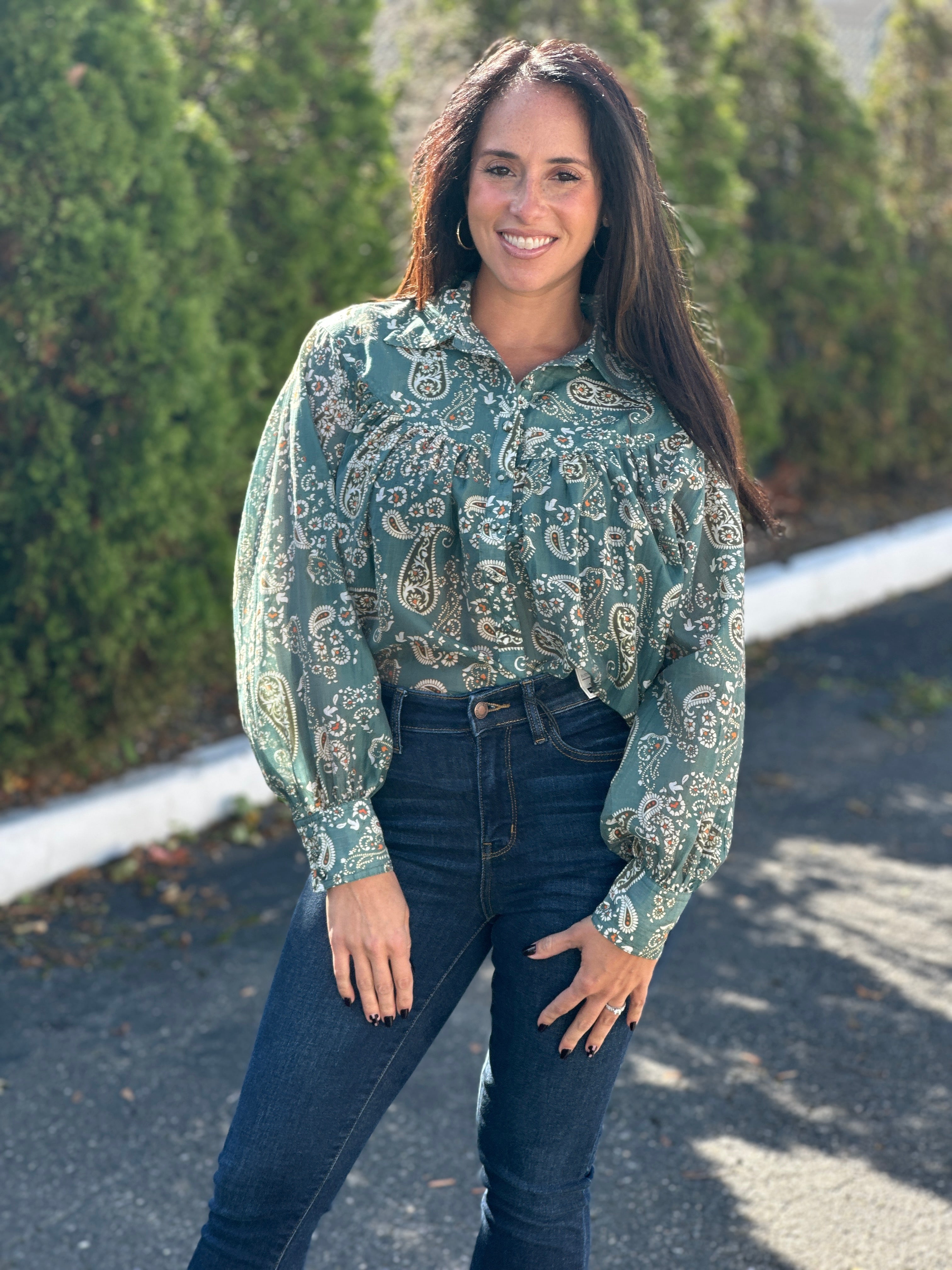 Paisley Printed Blouse