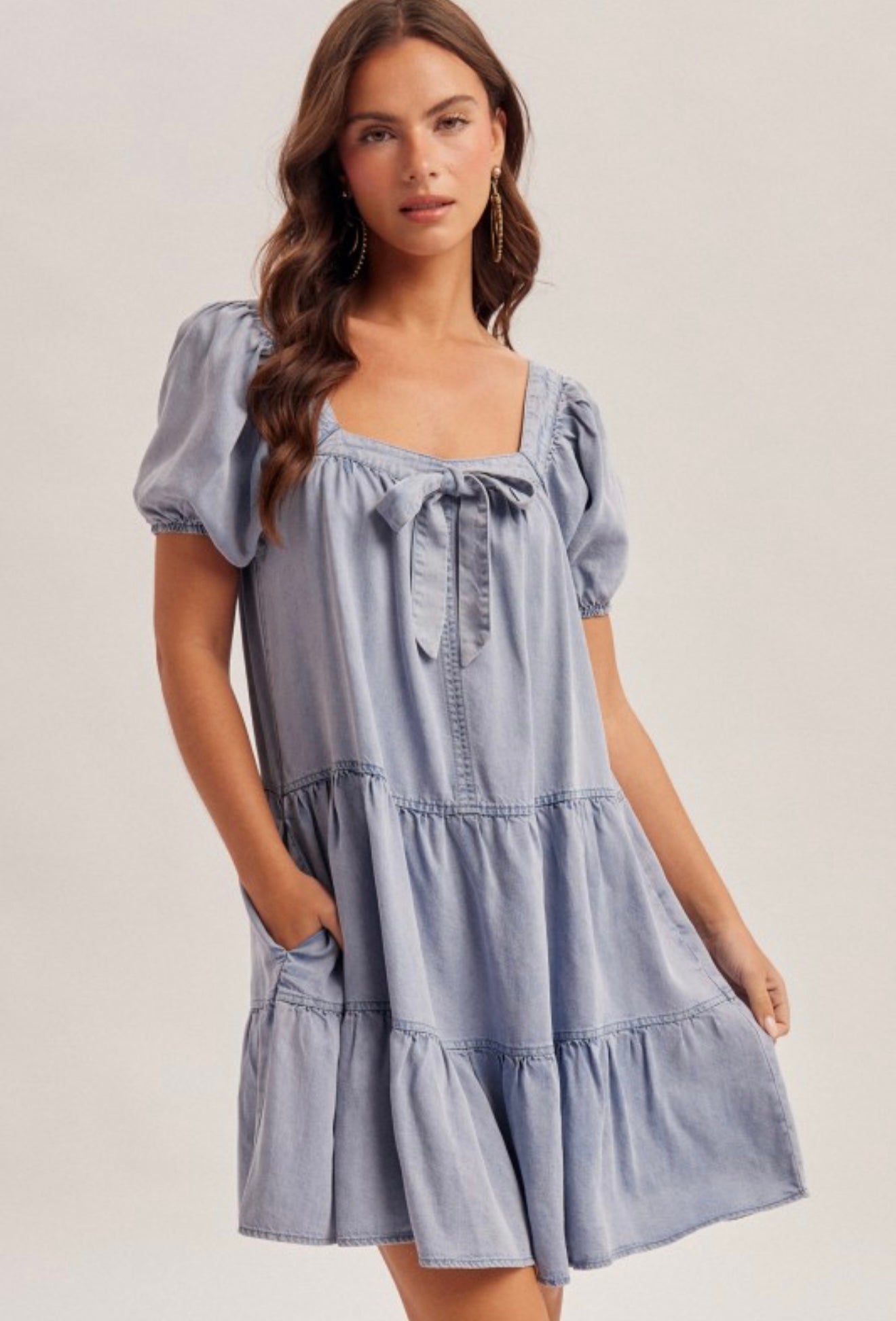Denim Tencel Dress