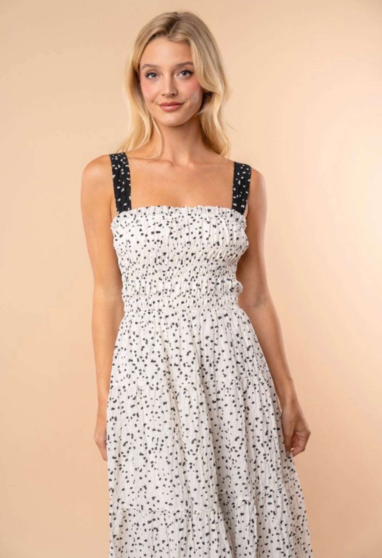 Polka Dot Midi Dress