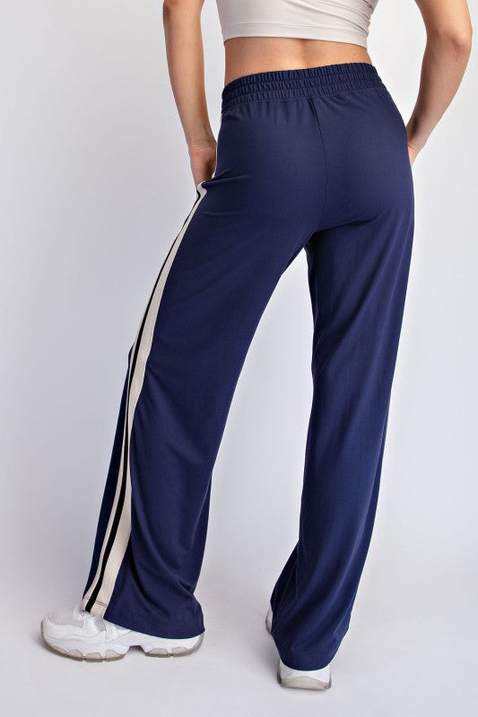 Navy Stripe Track Pant