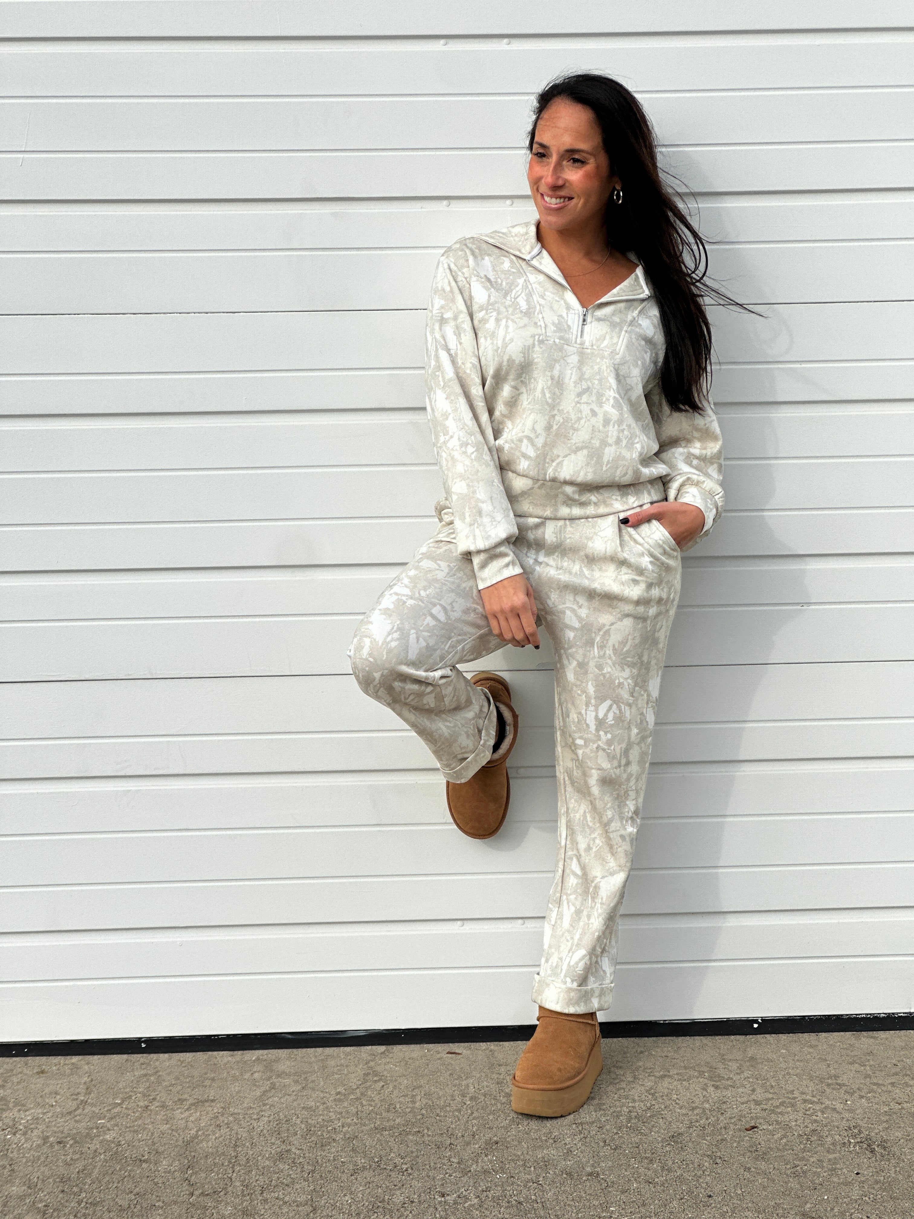 Cloudy Days Camo Lounge Set