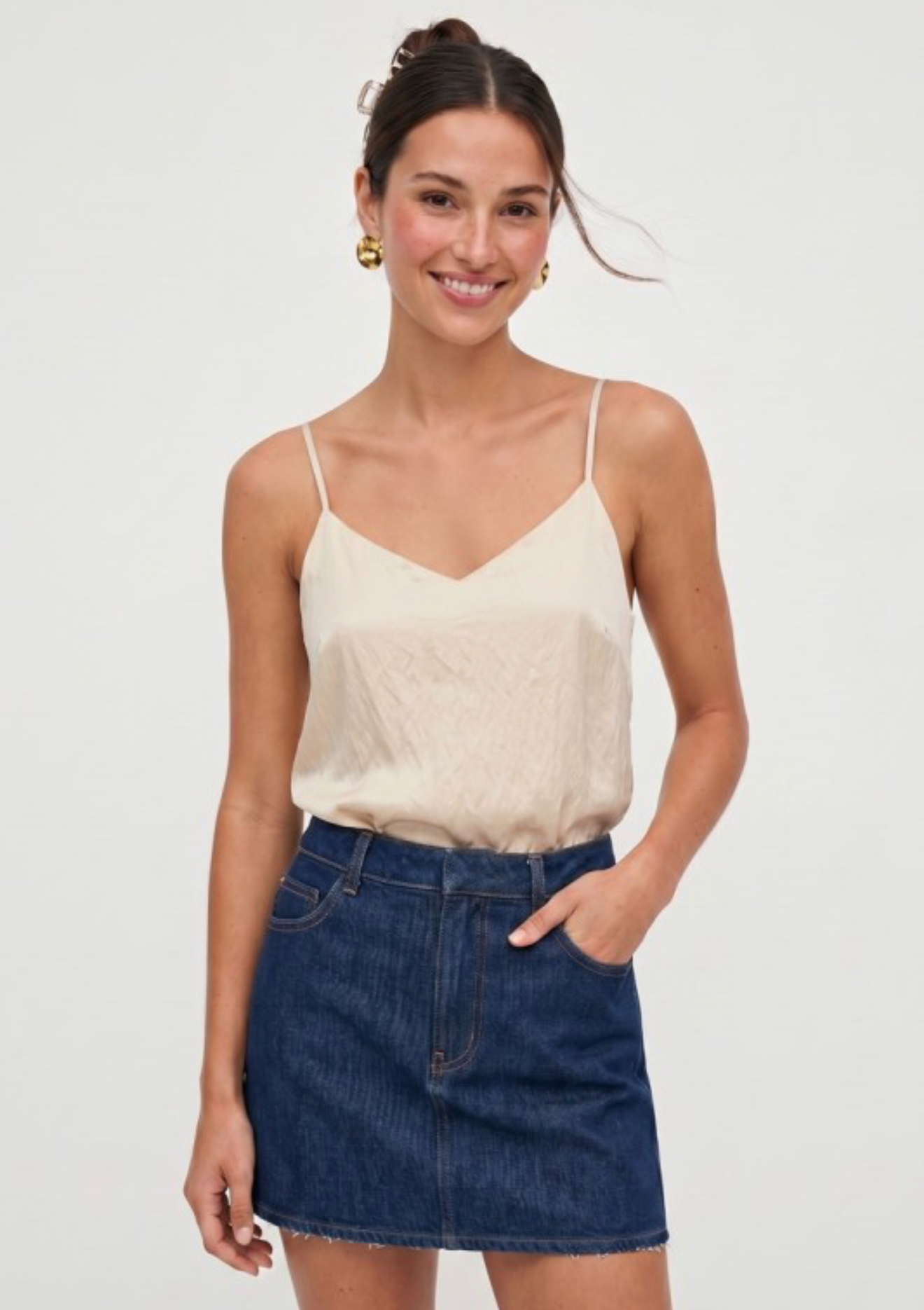 Beige Tank Top