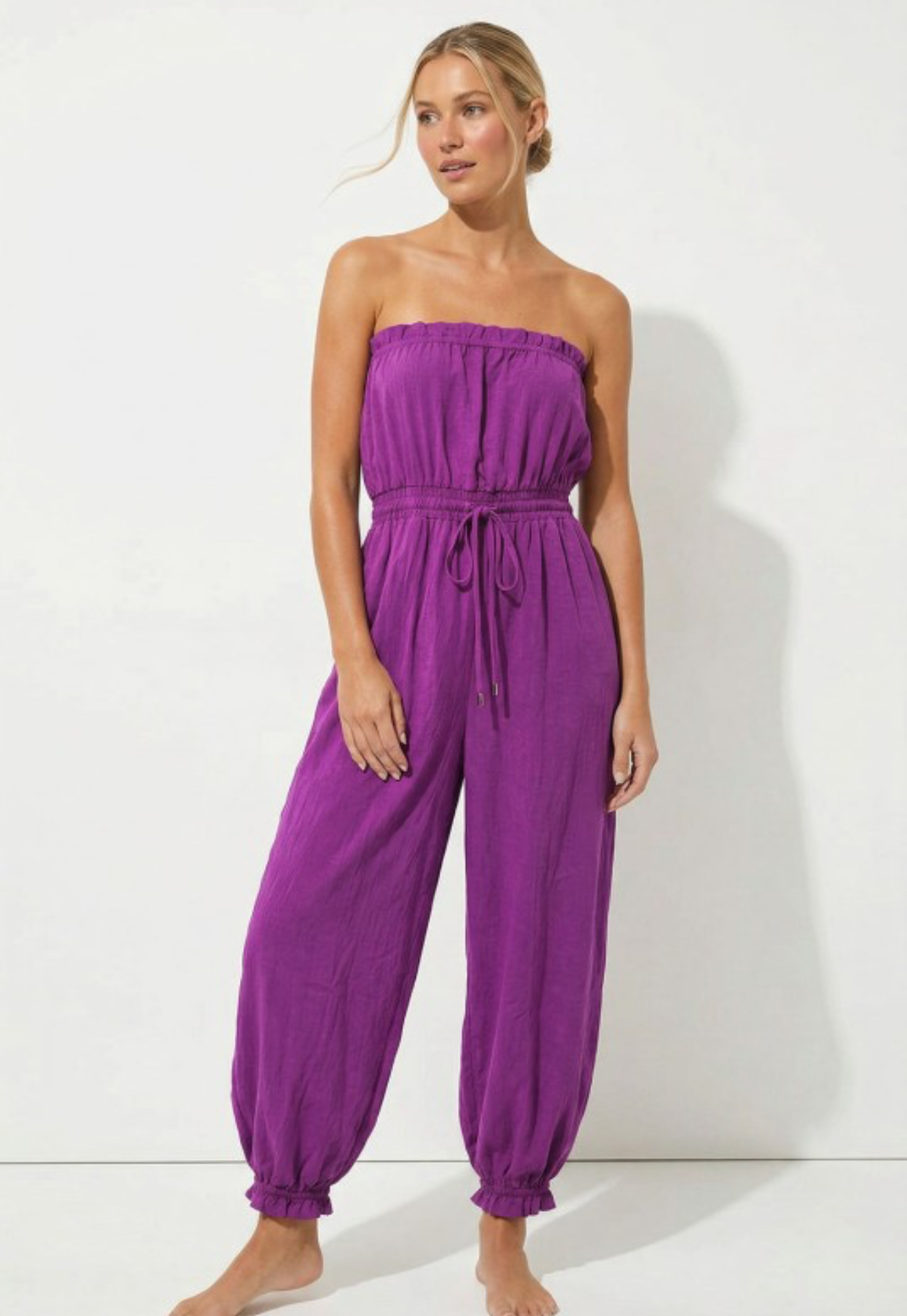 Vibrant Strapless jumpsuit