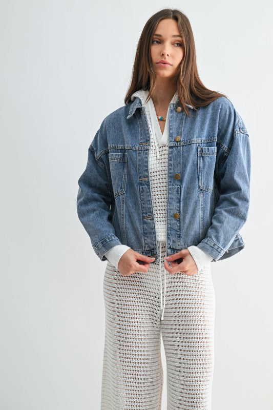 Boxy Denim Trucker Jacket