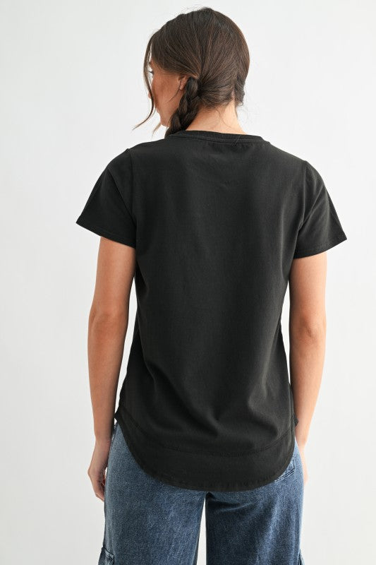 Soft Curve Cotton Tee