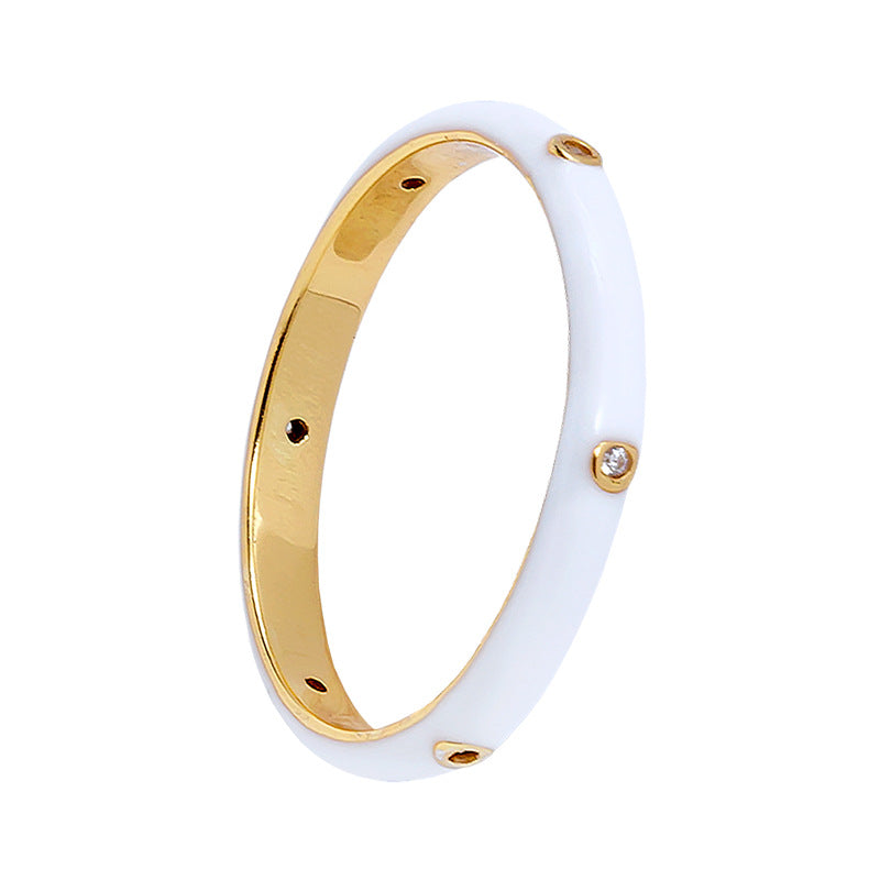 Arden Diamond Enamel Ring