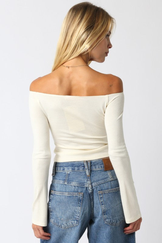 Nicole Ribbon Knit Top