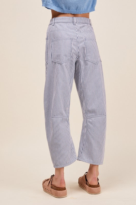 Stripe Barrel Pant