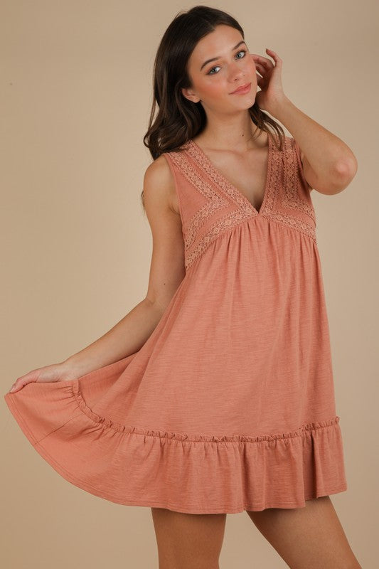 Rust Knit Dress