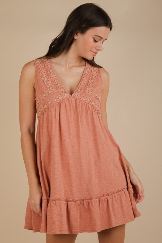 Rust Knit Dress