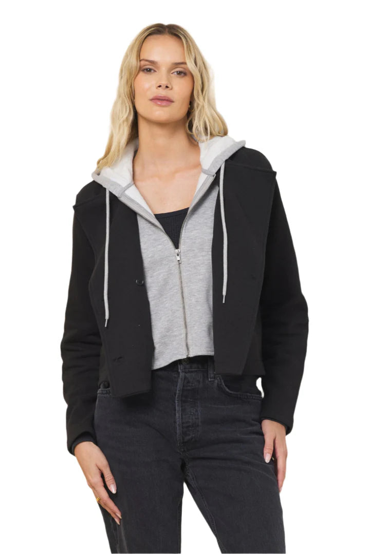 Comfort Fleece Blazer w/ removable Hoodie lining