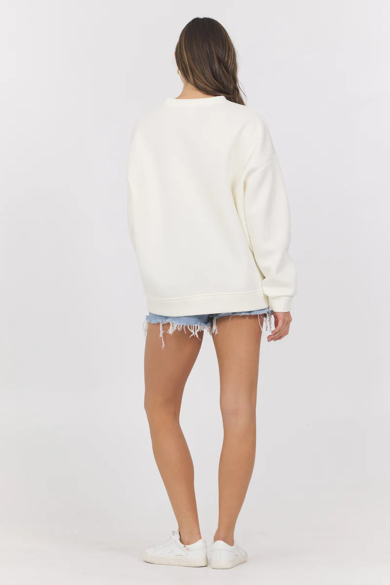 Good Vibes Fleece Crewneck