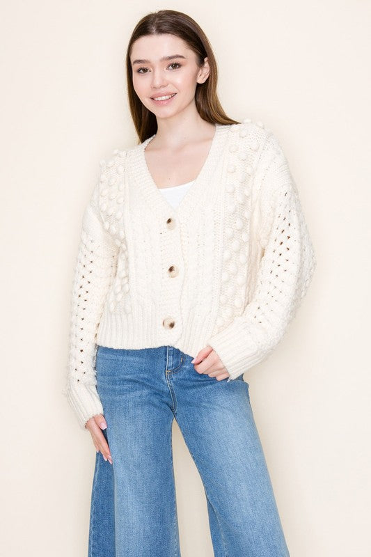 Long Sleeve Solid Knit Cardigan