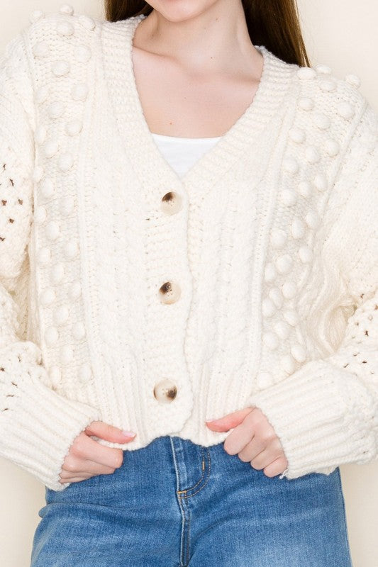 Long Sleeve Solid Knit Cardigan