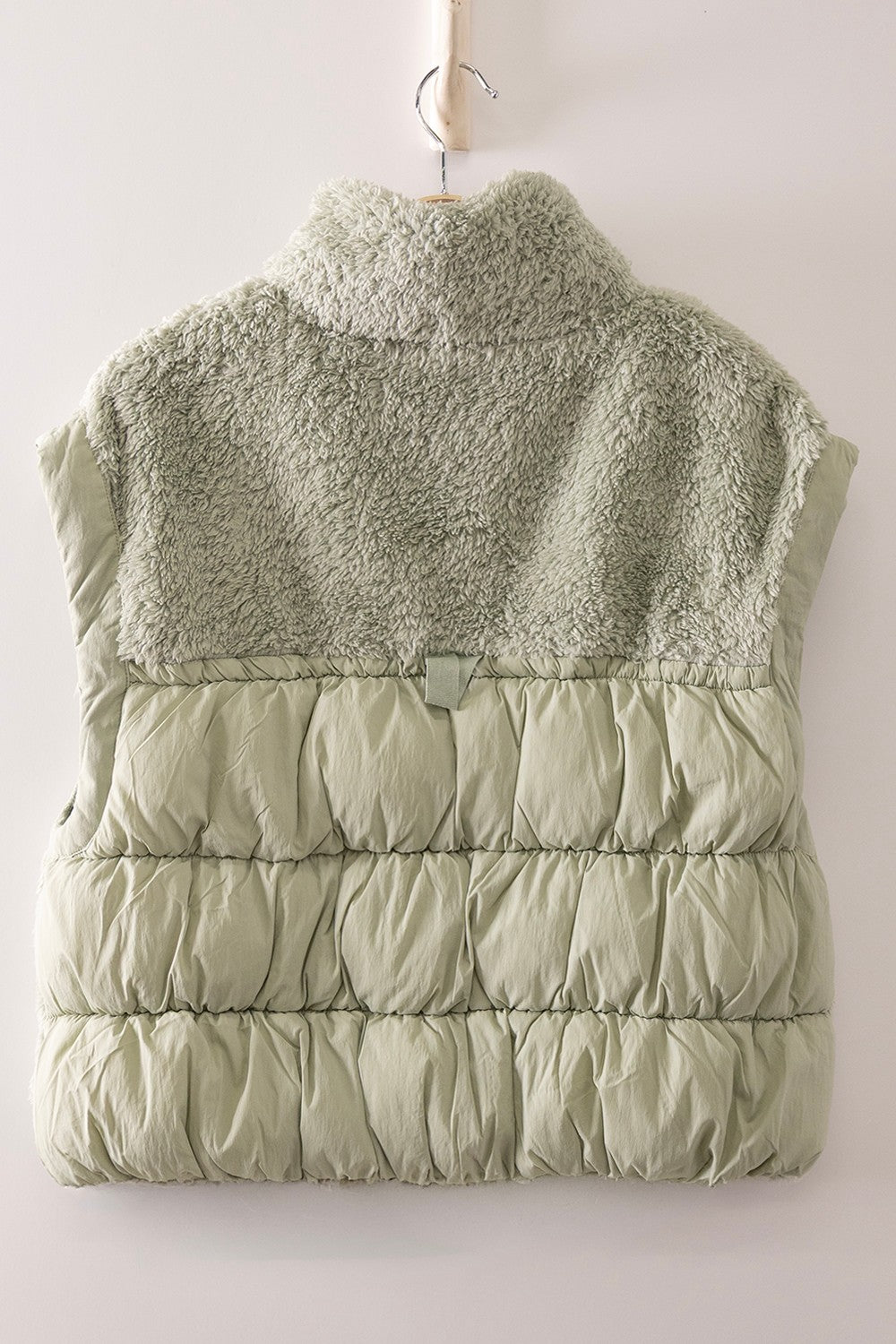 Sage Cozy Puffer Vest